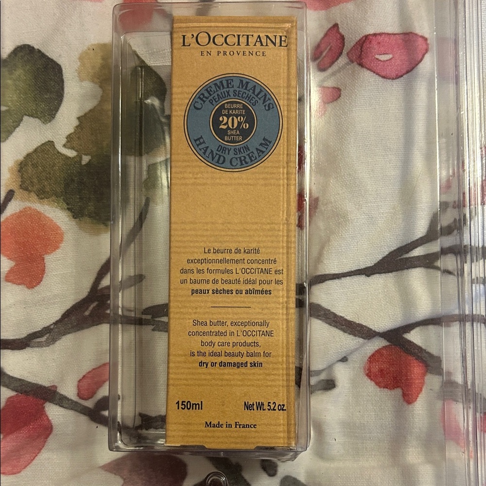 L'OCCITANE Yellow Shea Butter Hand Cream Box
